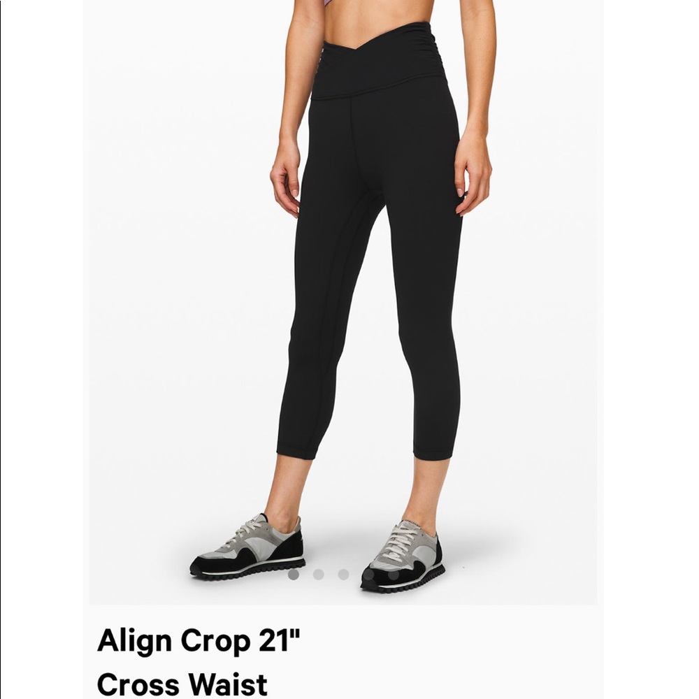 Lululemon Align Crop 21" 
Cross Waist